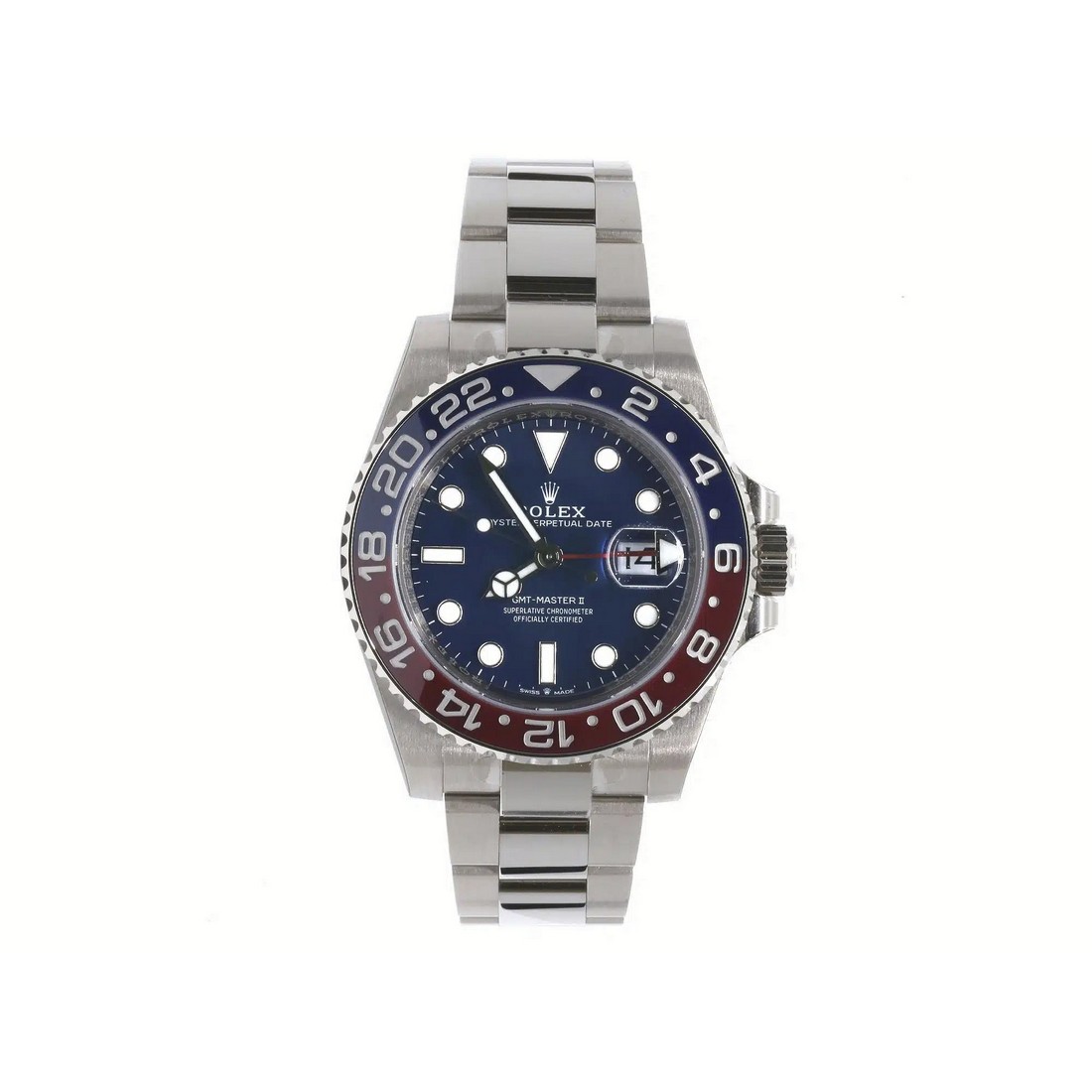 Đồng Hồ Rolex GMT Master II 126719BLRO 40mm Nam Xanh Xám