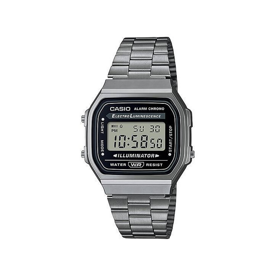 Đồng Hồ Casio A168Wgg-1A Nam Đen Xám