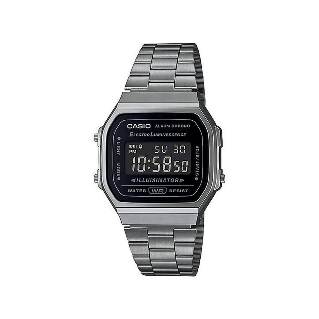 Đồng Hồ Casio A168Wgg-1B Nam Đen Xám