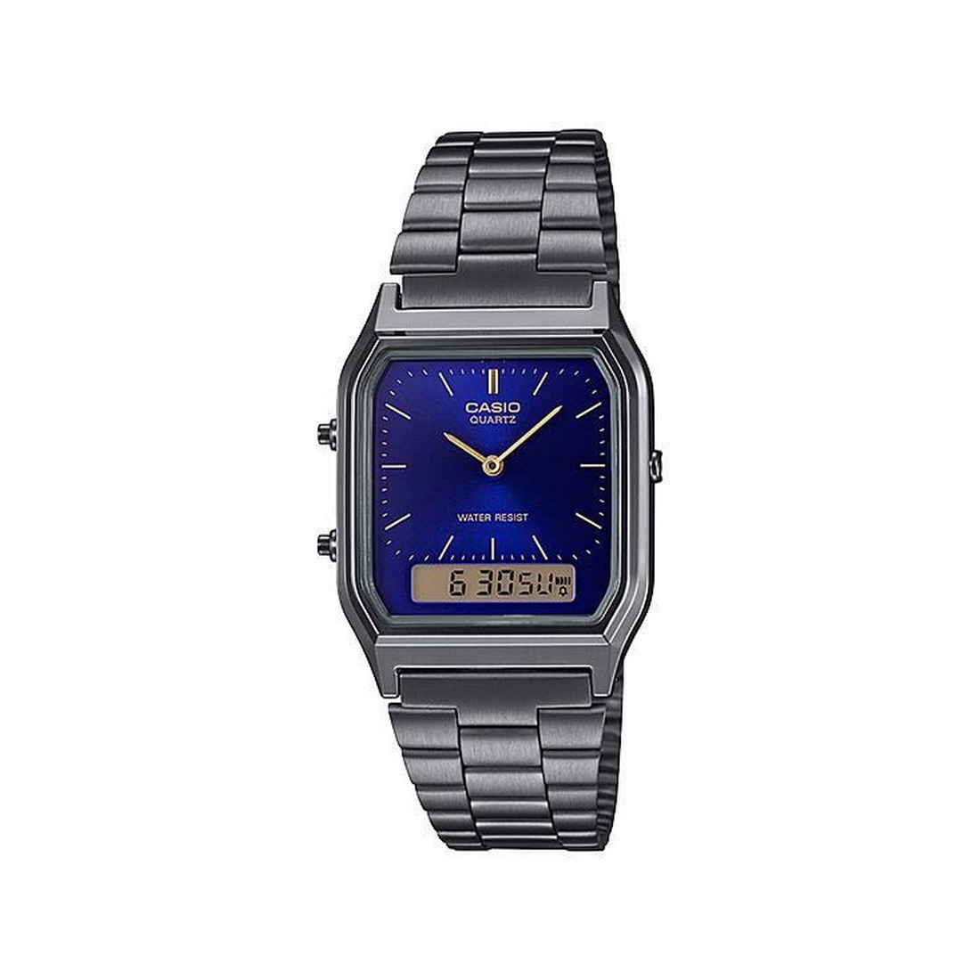 Đồng Hồ Casio Aq-230Gg-2A Nam Xanh Xám Đậm