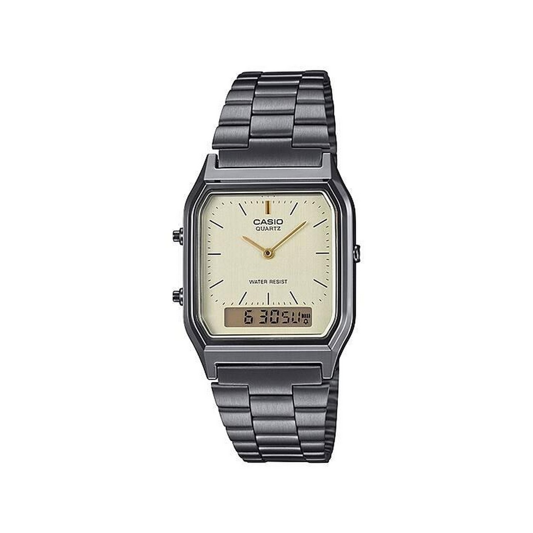 Đồng Hồ Casio  AQ-230GG-9A Nam Vàng Xám Đậm