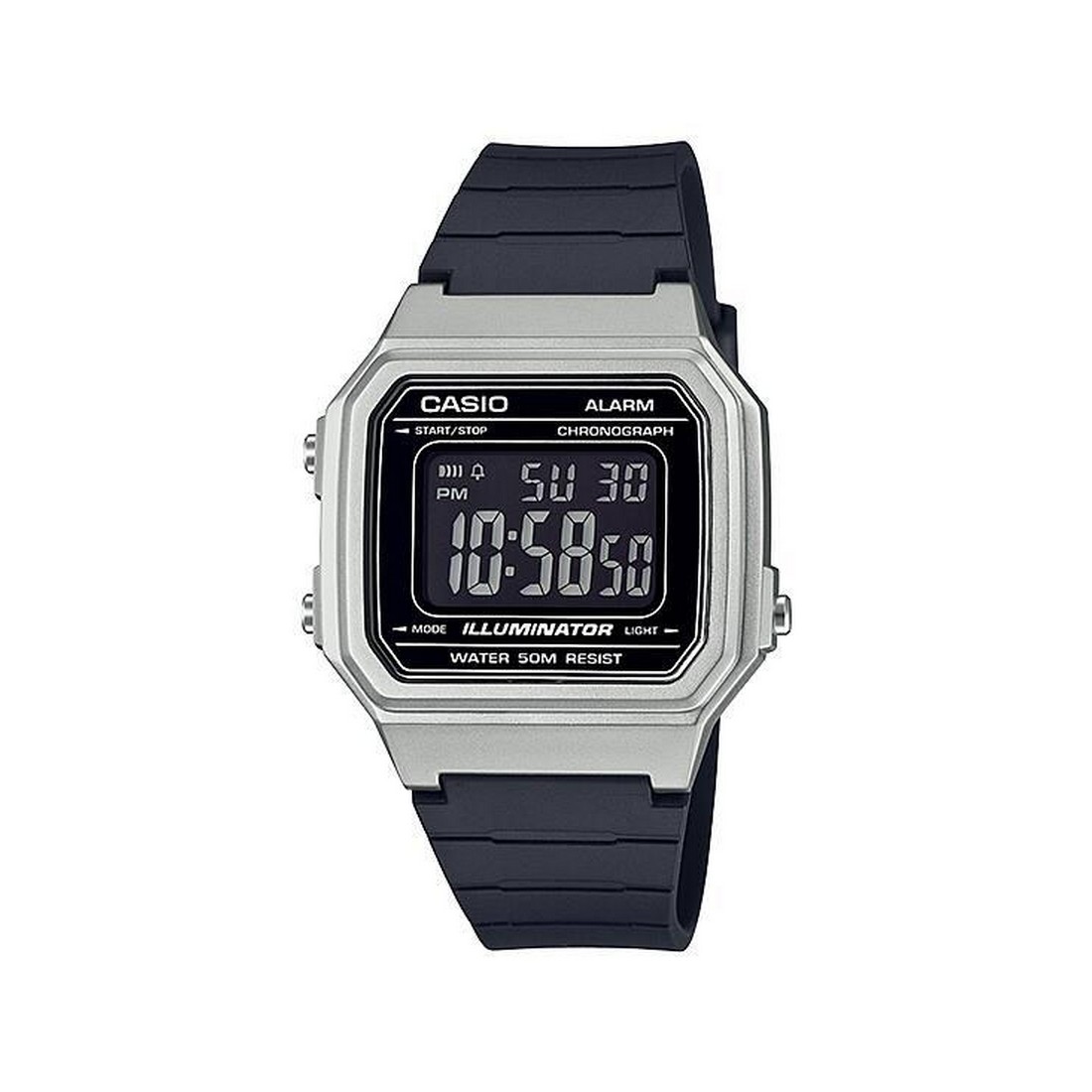 Đồng Hồ Casio W-217Hm-7Bv Nam Đen Xám