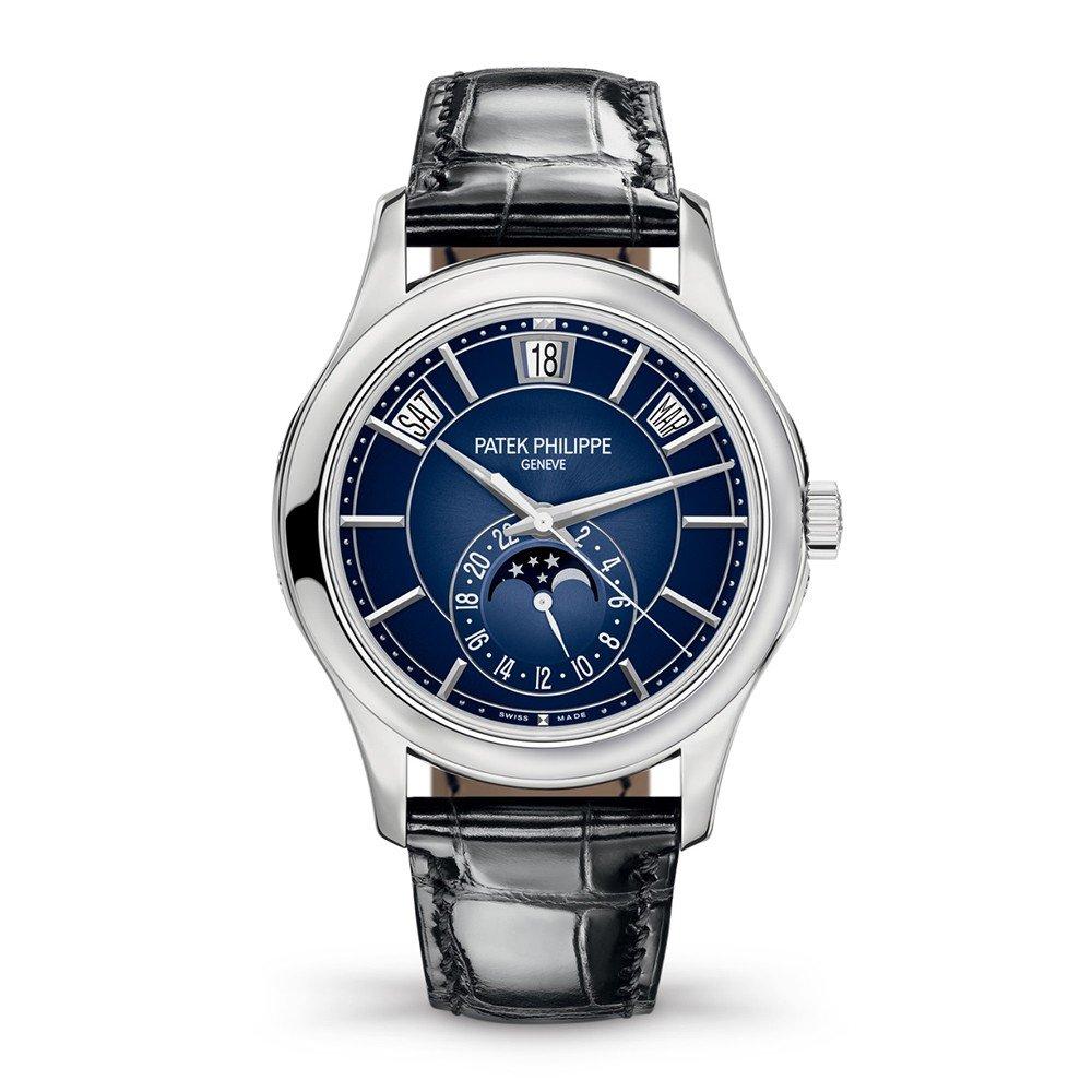 Đồng Hồ Patek Philippe Complications 5205G-013 40mm Nam Đen Xanh Xám