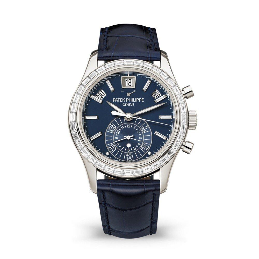 Đồng Hồ Patek Philippe Complications 5961P-001 40.5mm Nam Xanh Xám