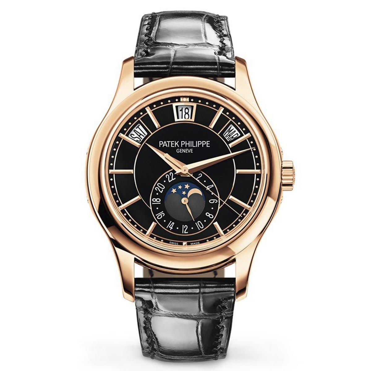 Đồng Hồ Patek Philippe Complications 5205R-010 40mm Nam Đen Vàng