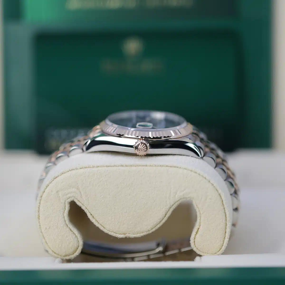 Đồng Hồ Rolex Datejust 126231 Wimbledon 36mm Nam Xám Vàng Hồng