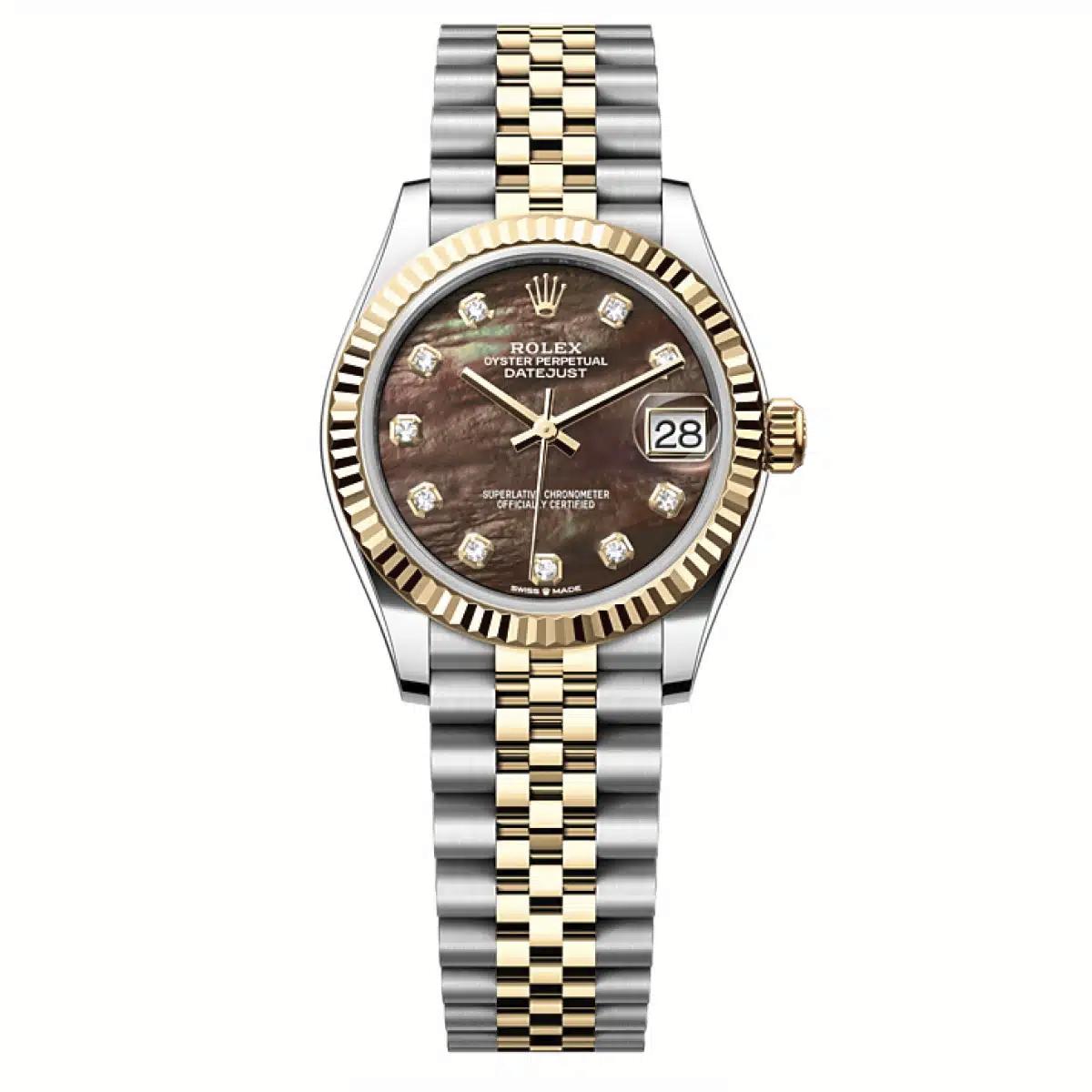 Đồng Hồ Rolex Datejust 278273 31mm Nữ Nâu Vàng Xám