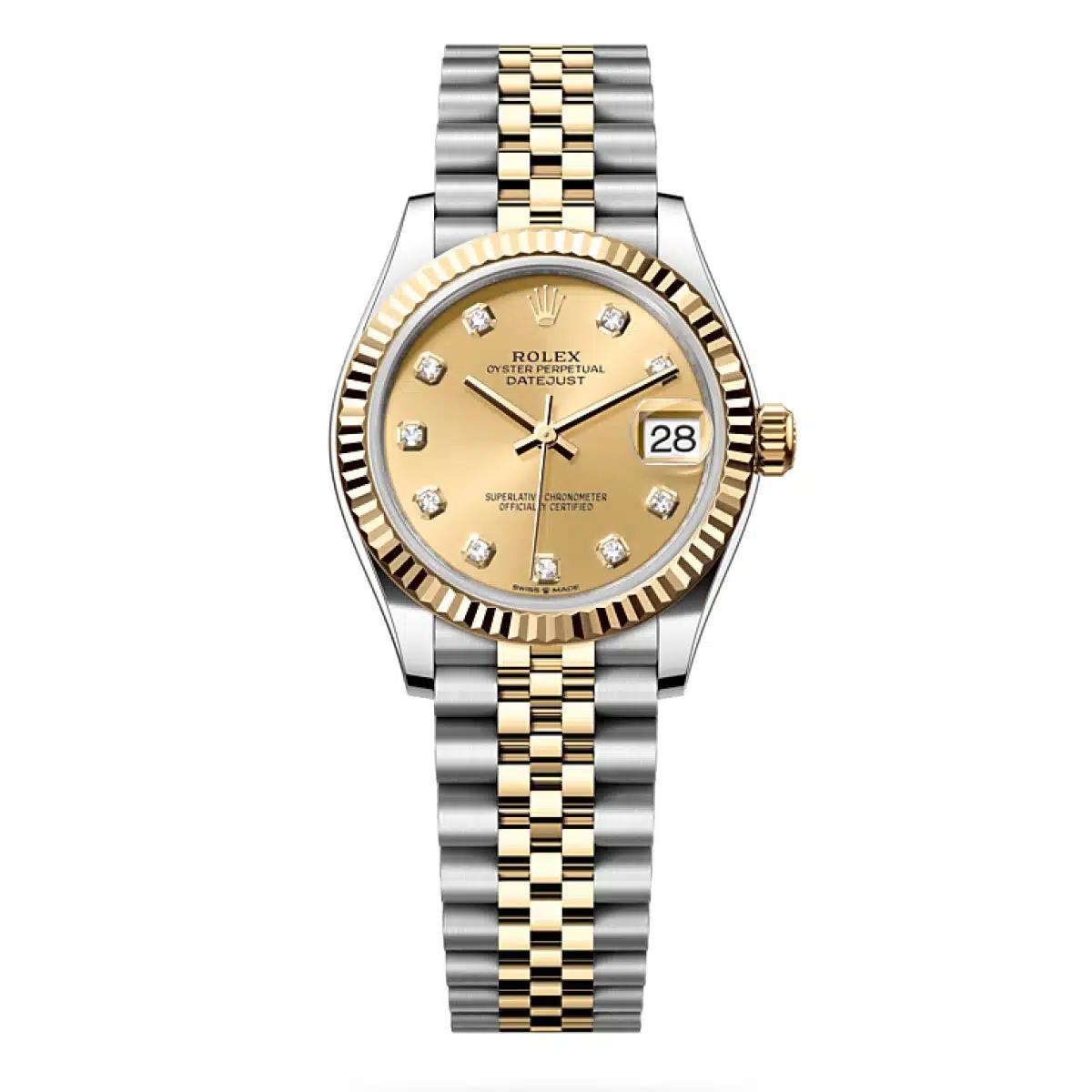 Đồng Hồ Rolex Datejust 278273 31mm Nữ Vàng Xám