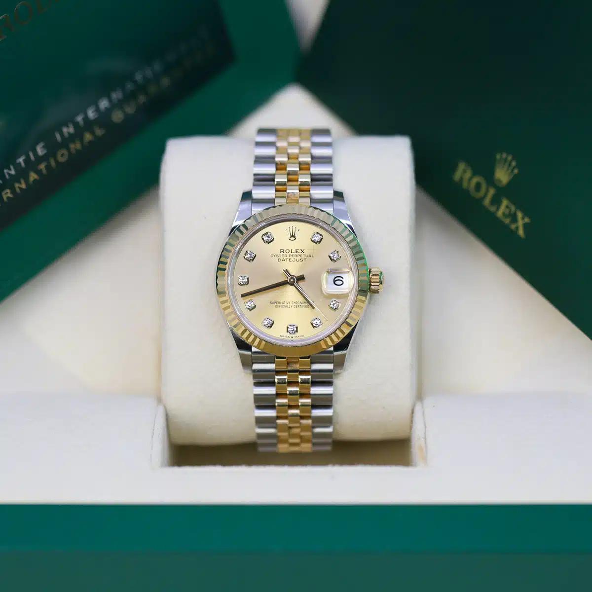 Đồng Hồ Rolex Datejust 278273 31mm Nữ Vàng Xám