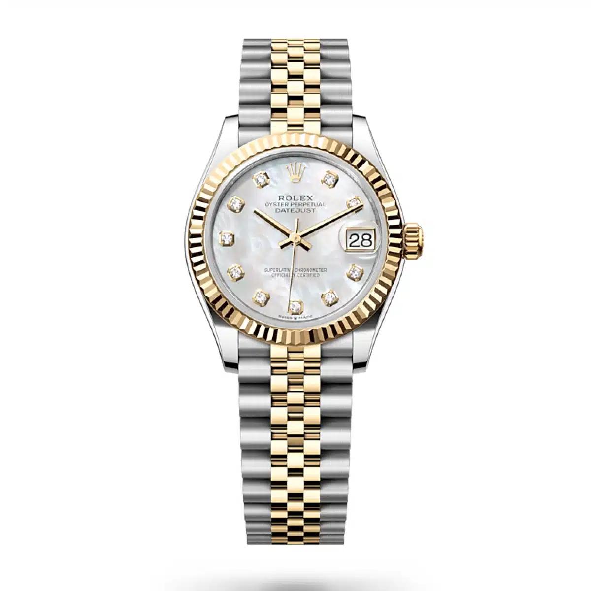 Đồng Hồ Rolex Datejust 278273 31mm Nữ Xám Vàng