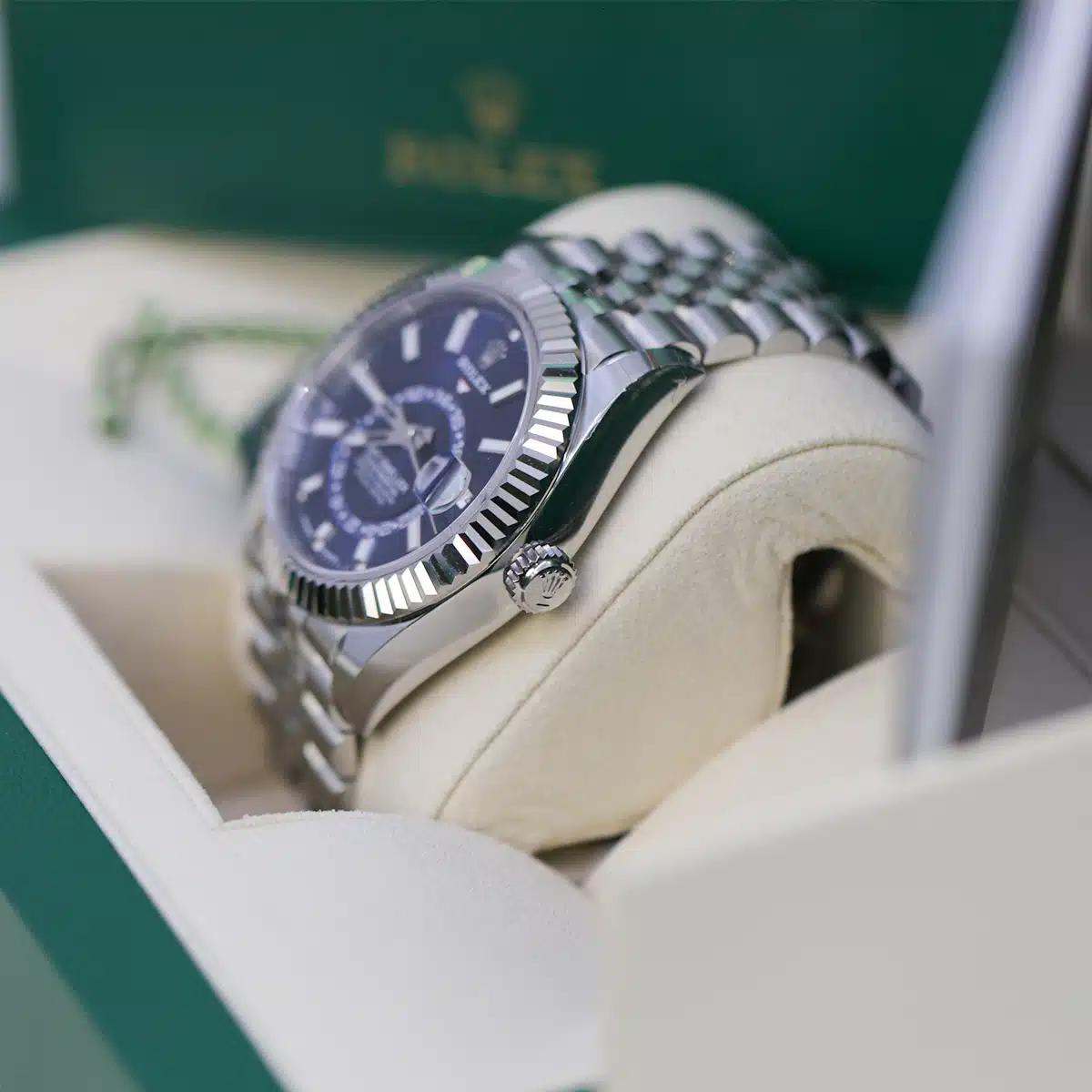 Đồng Hồ Rolex Sky-Dweller 336934-006 42mm Nam Xanh Xám