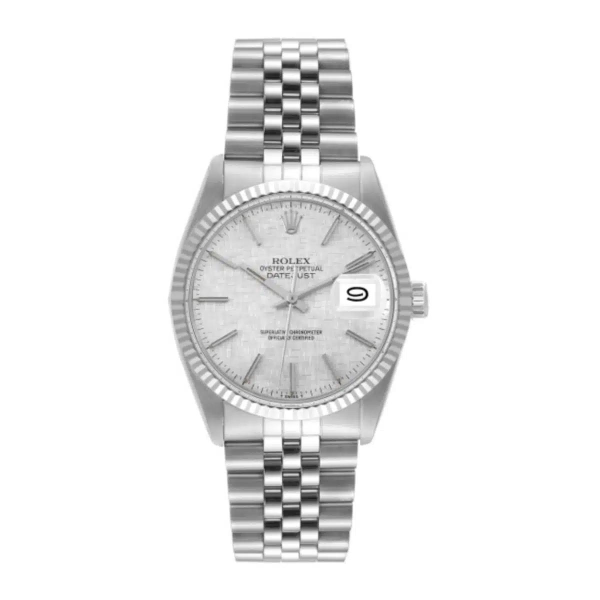 Đồng Hồ Rolex Datejust 16014 36mm Nam Xám