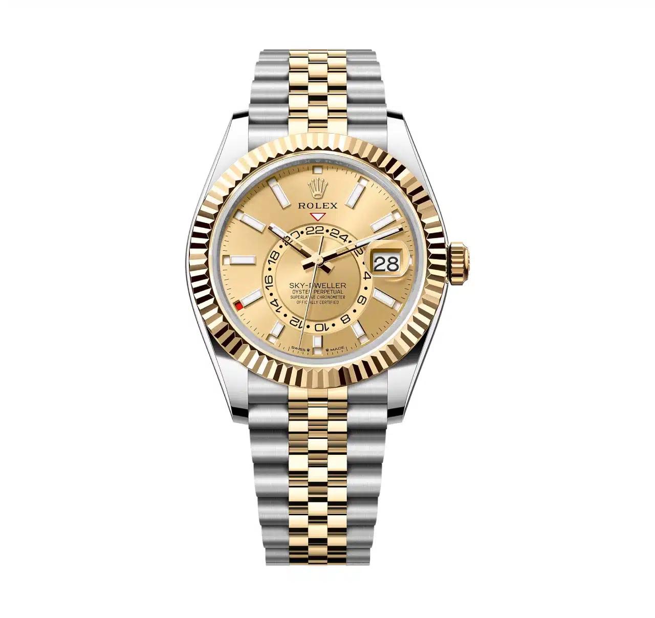 Đồng Hồ Rolex Sky-Dweller 336933-0002 42mm Nam Vàng Xám