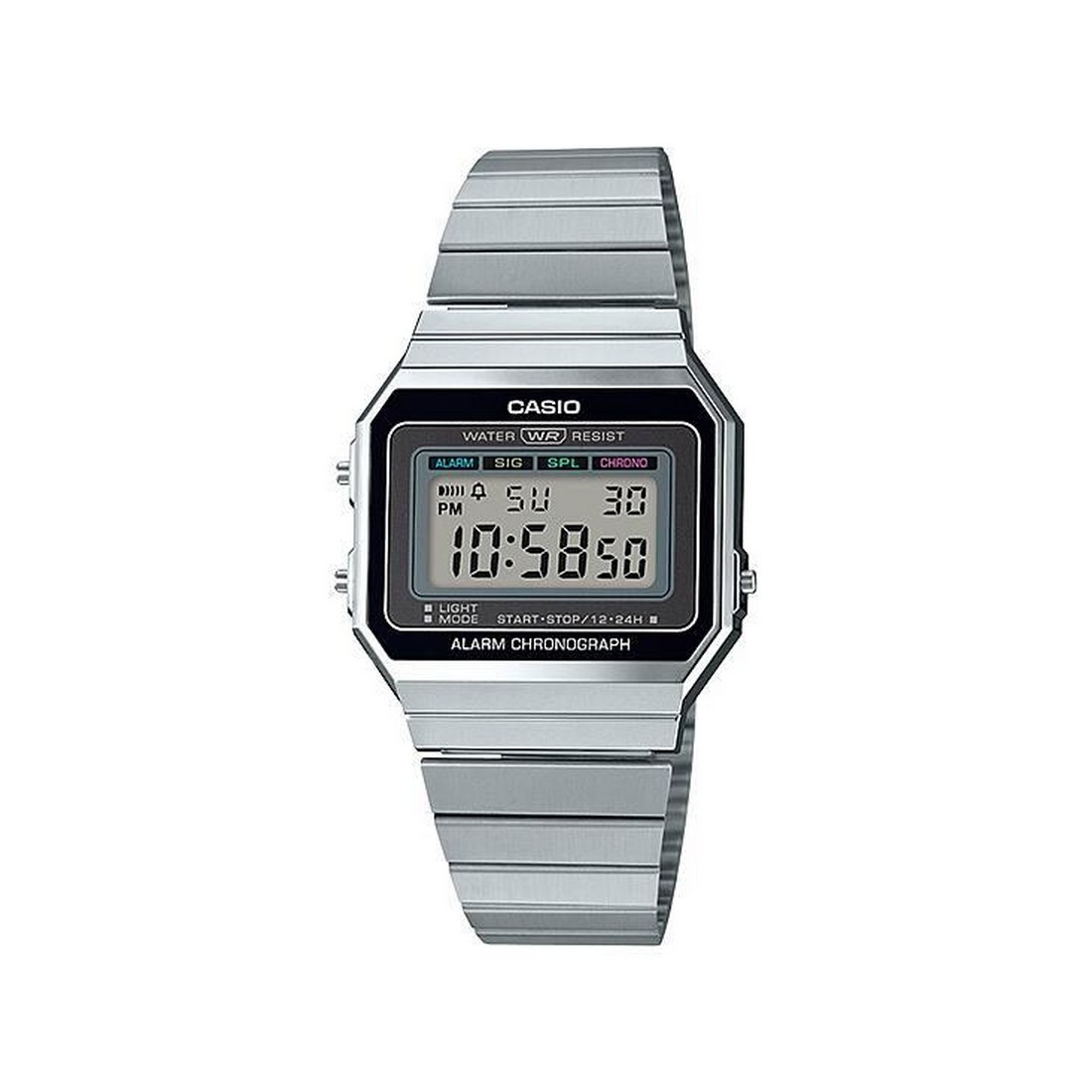 Đồng Hồ Casio A700W-1A Nam Xám Đen