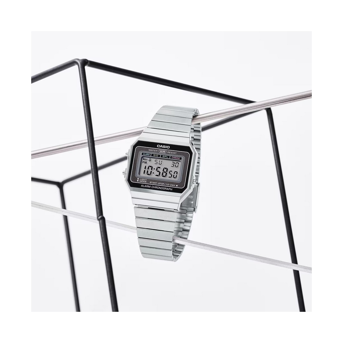 Đồng Hồ Casio A700W-1A Nam Xám Đen