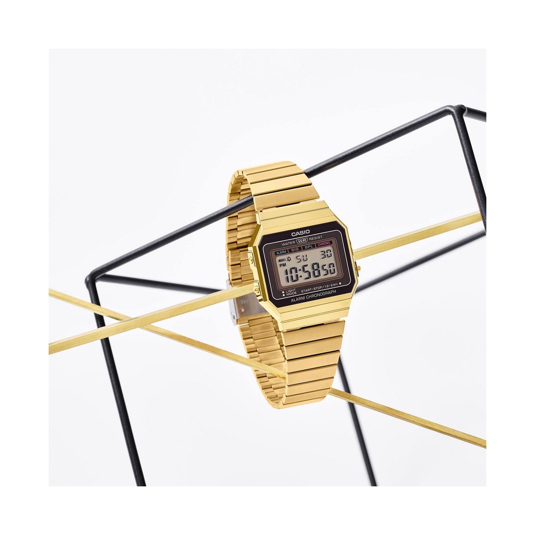 Đồng Hồ Casio A700Wg-9A Nam Vàng Đen