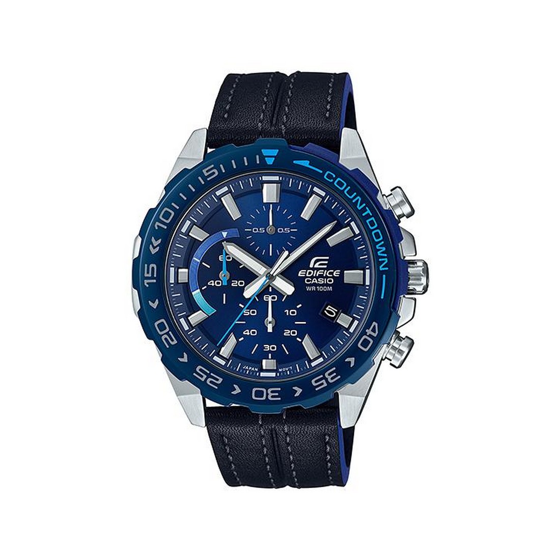 Đồng Hồ Casio Efr-566Bl-2Av Nam Xanh Đen Xám