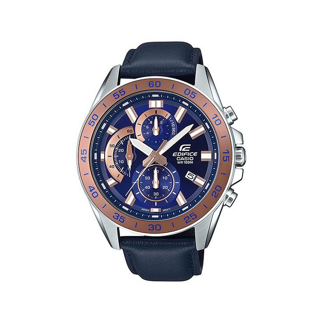 Đồng Hồ Casio Efv-550L-2Av Nam Xanh Nâu Xám