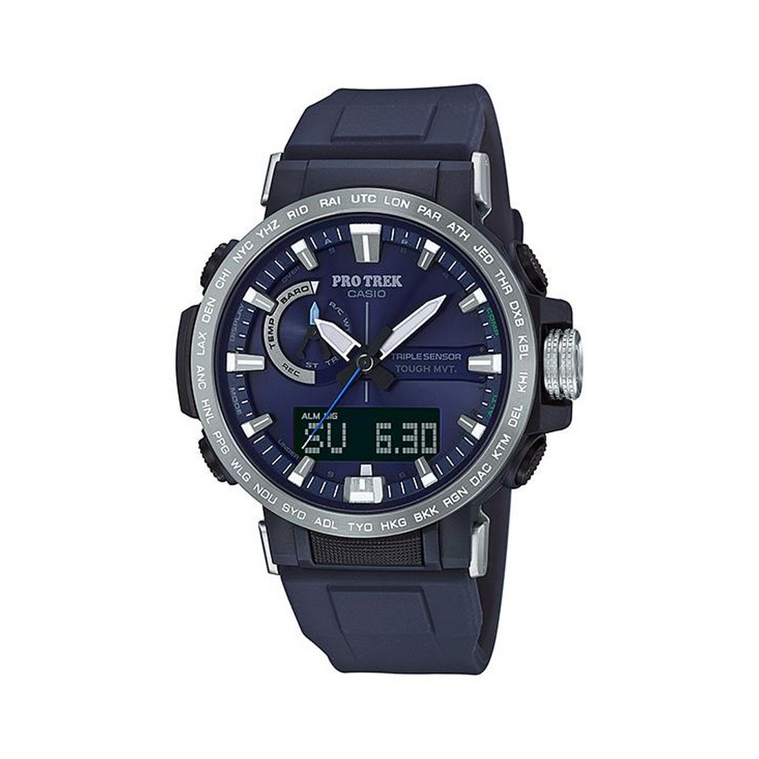 Đồng Hồ Casio Prw-60-2A Nam Xanh Xám