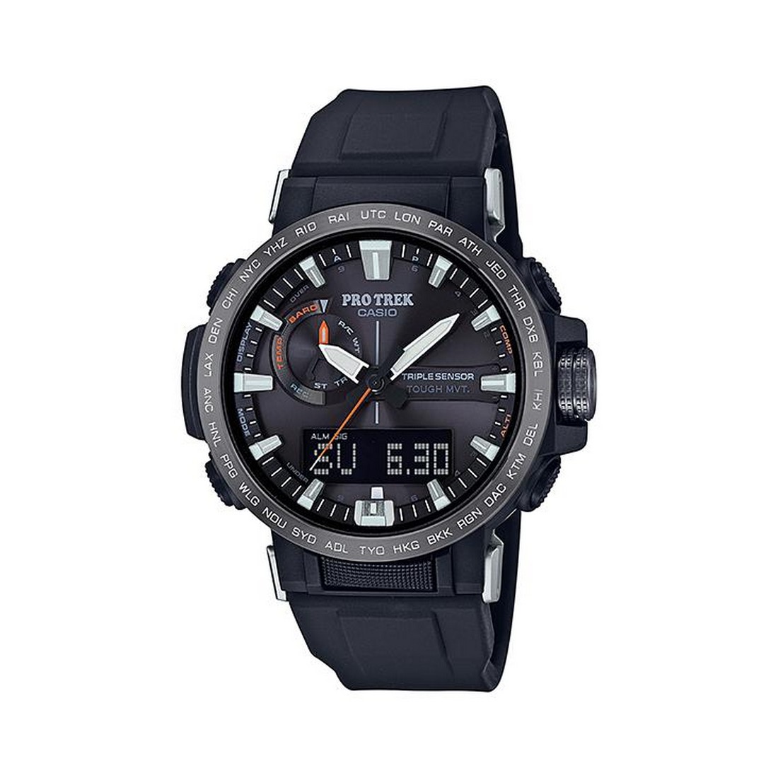 Đồng Hồ Casio Prw-60Y-1A Nam Đen Xám