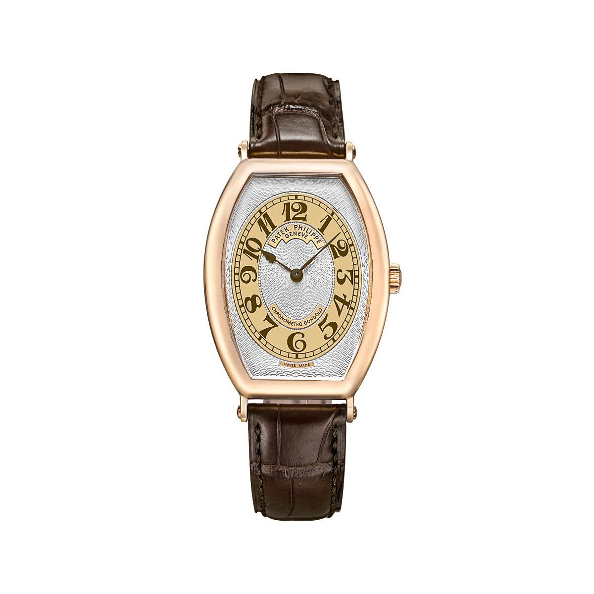 Đồng Hồ Patek Philippe Gondolo 5098R-001 42×32 mm Nữ Vàng Hồng Xám