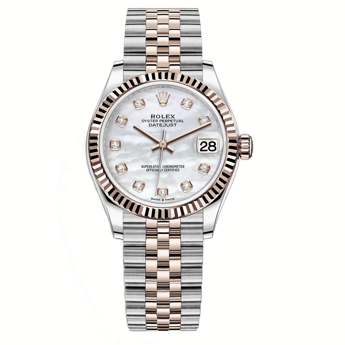 Đồng Hồ Rolex Datejust 278271 31mm Nữ Xám Vàng Hồng