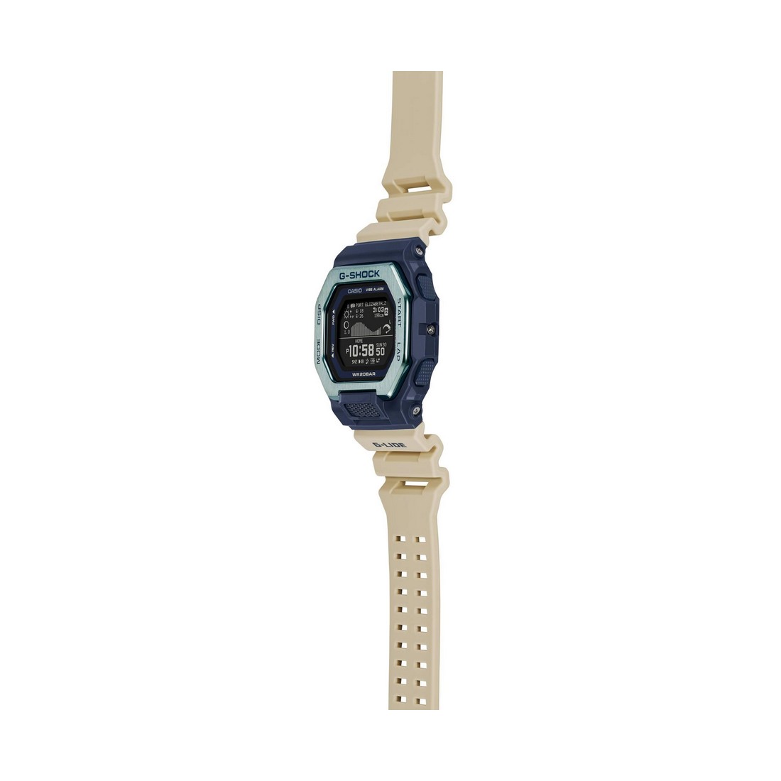 Đồng Hồ Casio Gbx-100Tt-2 Nam Đen Xanh Trắng Đục