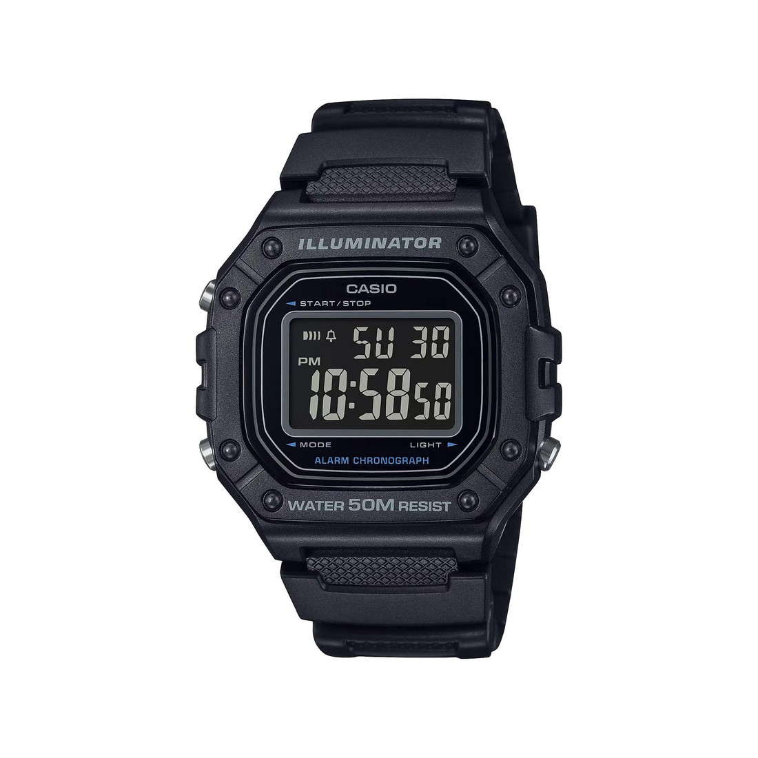 Đồng Hồ Casio W-218H-1Bv Nam Đen