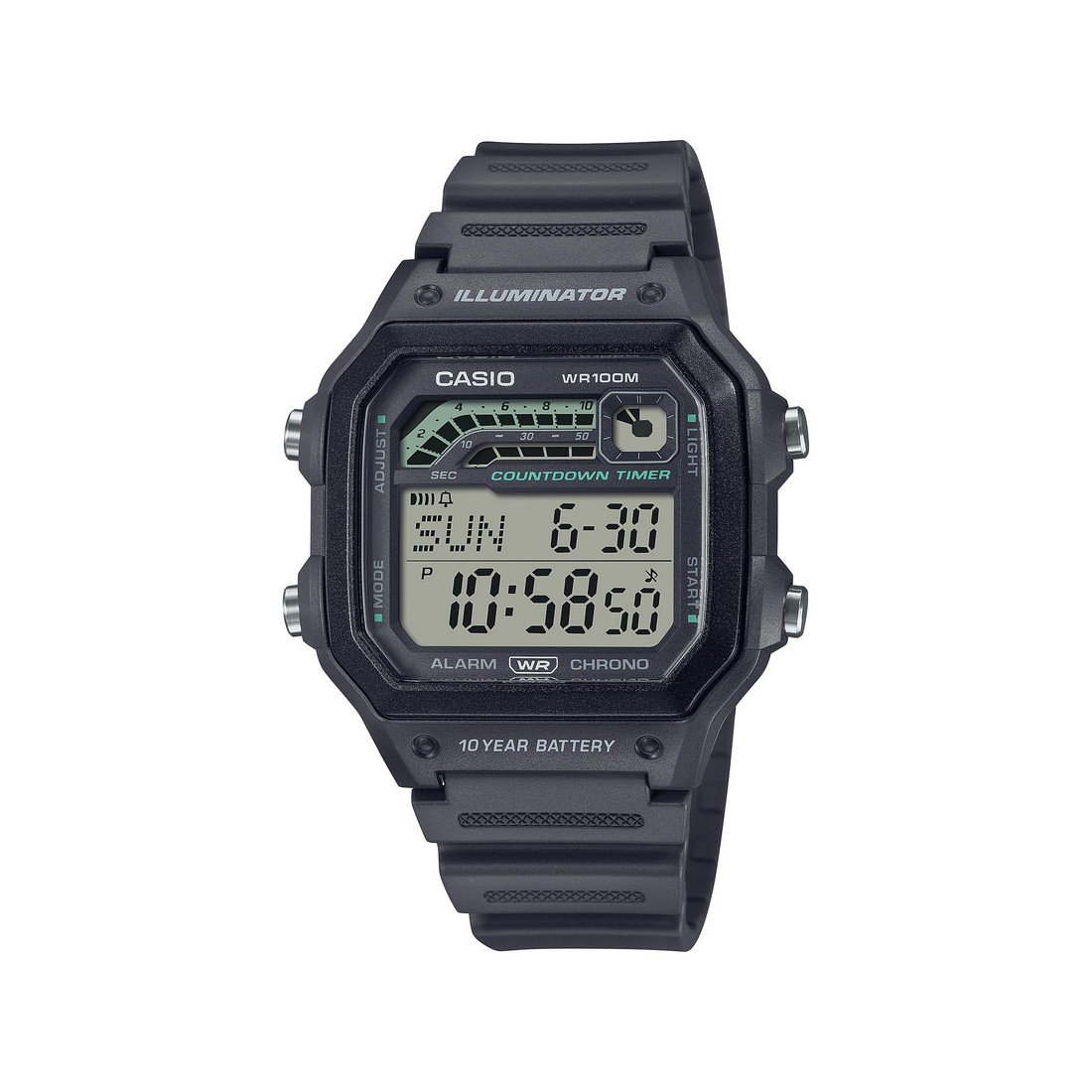 Đồng Hồ Casio Ws-1600H-8Av Nam Đen