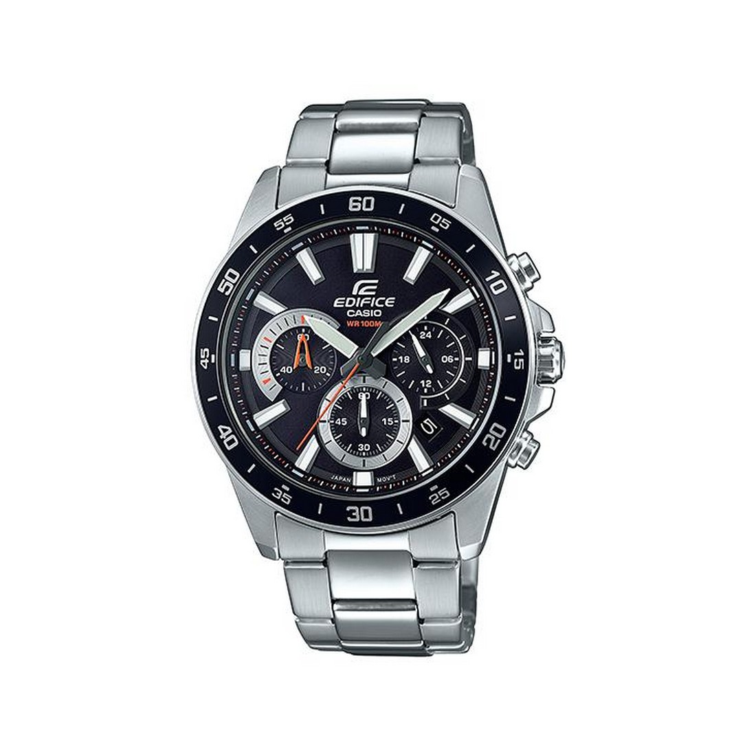 Đồng Hồ Casio Efv-570D-1Av Nam Đen Xám