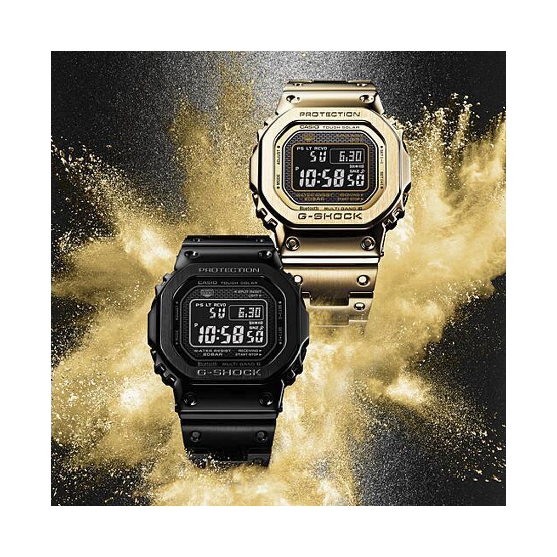 Đồng Hồ Casio Gmw-B5000Gd-9 Nam Vàng Đen