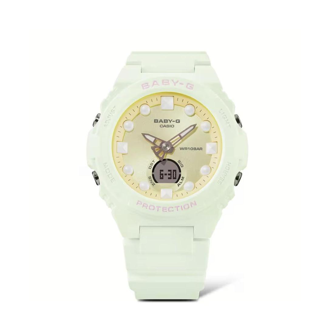 Đồng Hồ Casio Bga-320Fh-3A Nữ Xanh Pastel