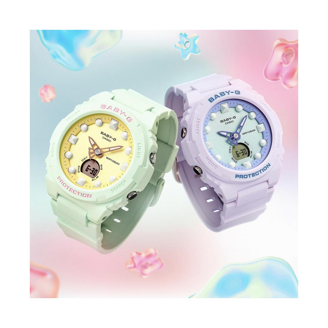 Đồng Hồ Casio Bga-320Fh-3A Nữ Xanh Pastel