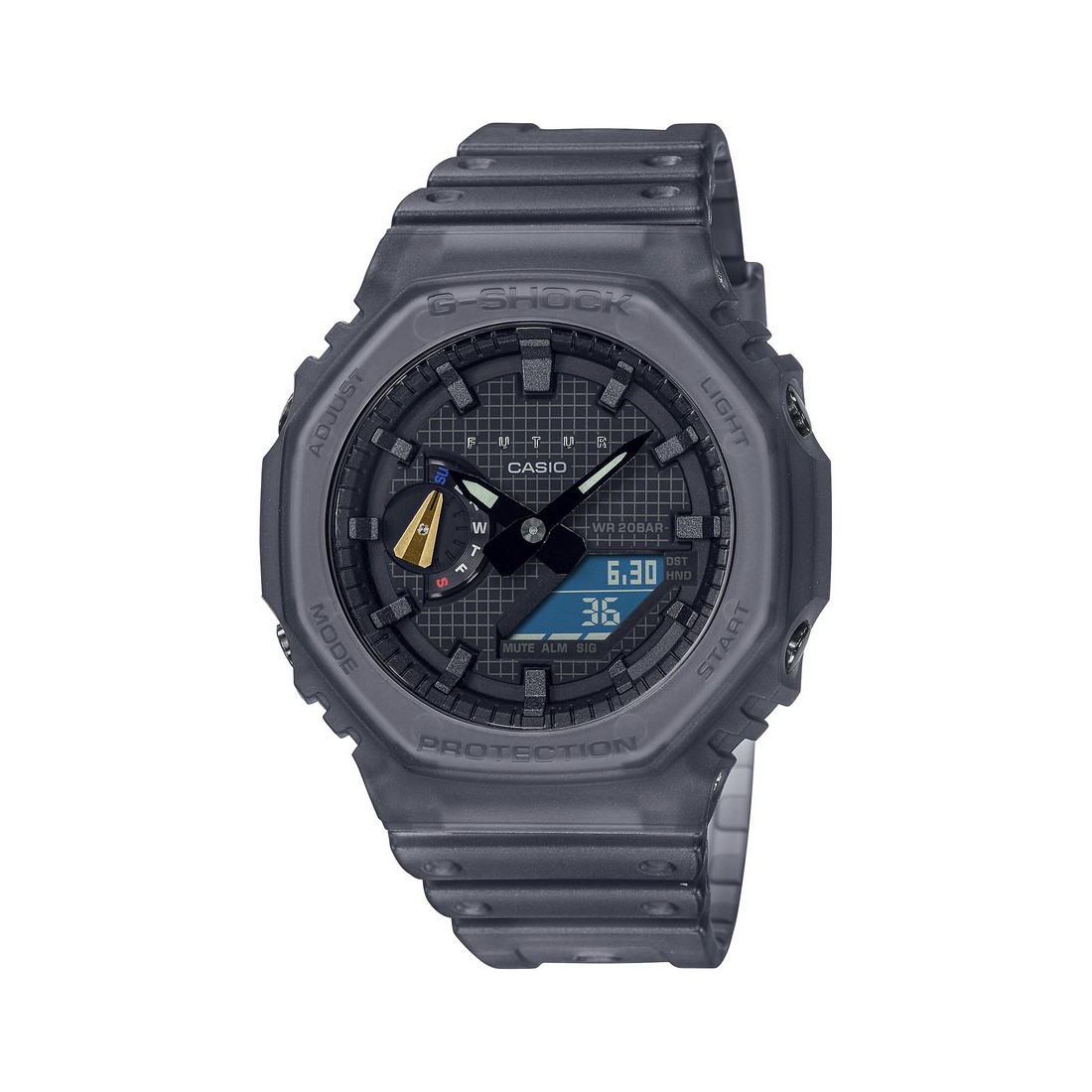 Đồng Hồ Casio Ga-2100Ft-8A Nam Đen Xám