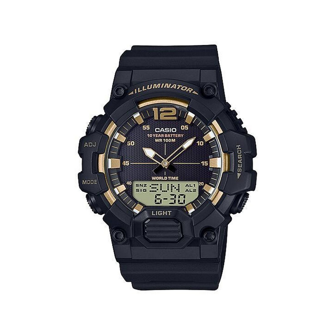 Đồng Hồ Casio Hdc-700-9Av Nam Đen Vàng