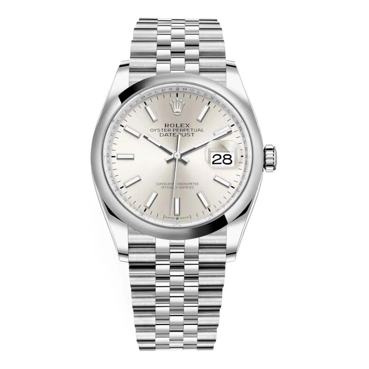 Đồng Hồ Rolex Datejust 126200 Oyster Perpetual 36 mm Nam Xám