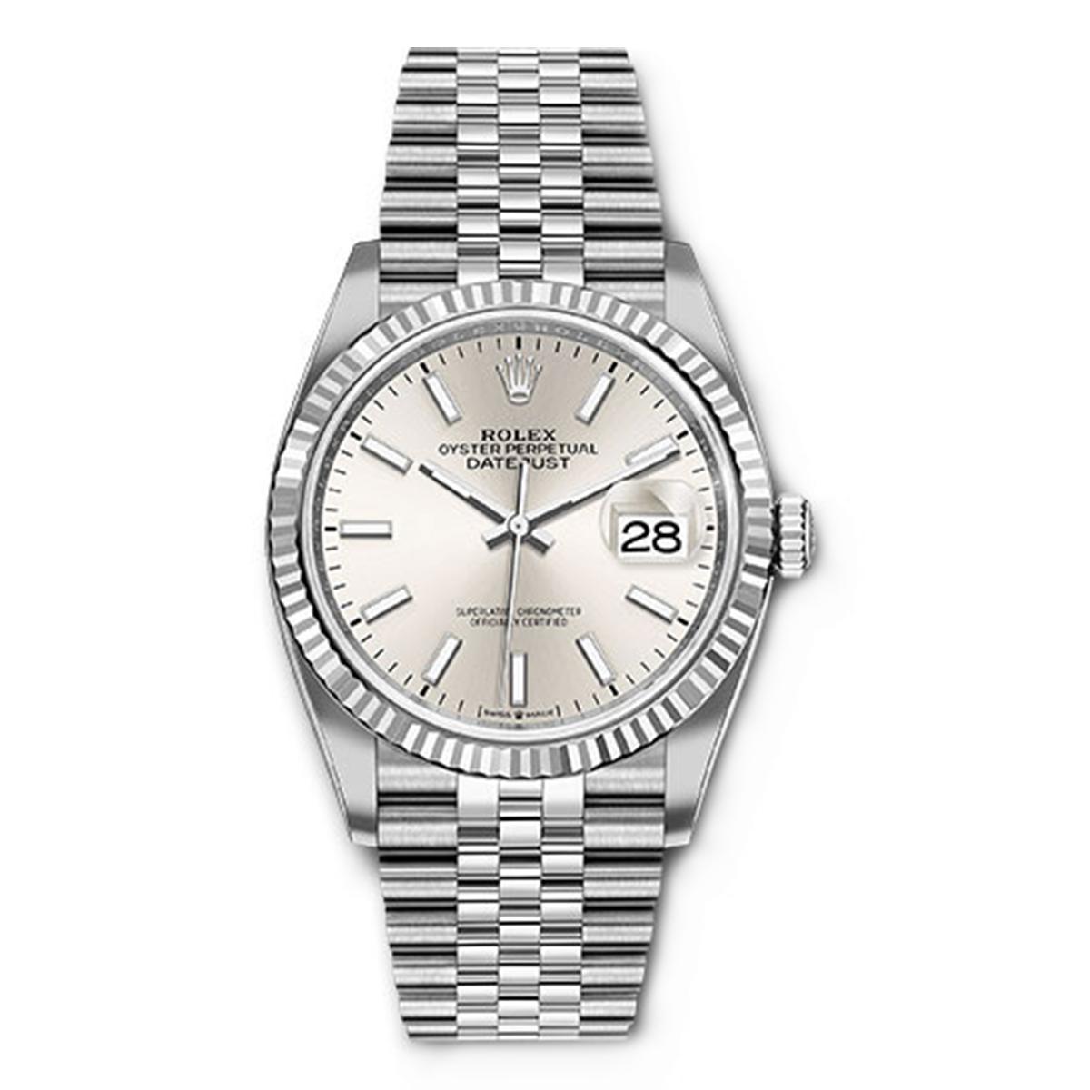 Đồng Hồ Rolex Datejust 126234 36mm Nam Xám