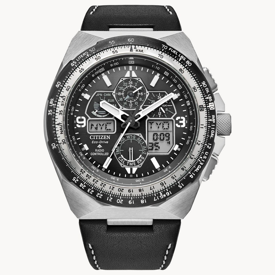 Đồng Hồ Citizen Promaster Skyhawk A-T Nam Đen Xám