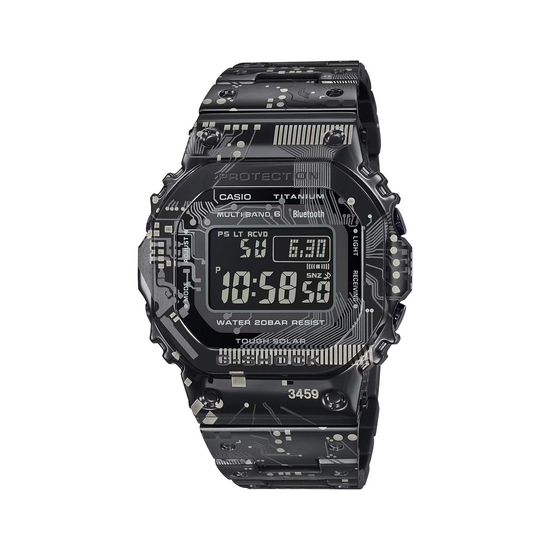 Đồng Hồ Casio Gmw-B5000Tcc-1 Nam Đen Xám