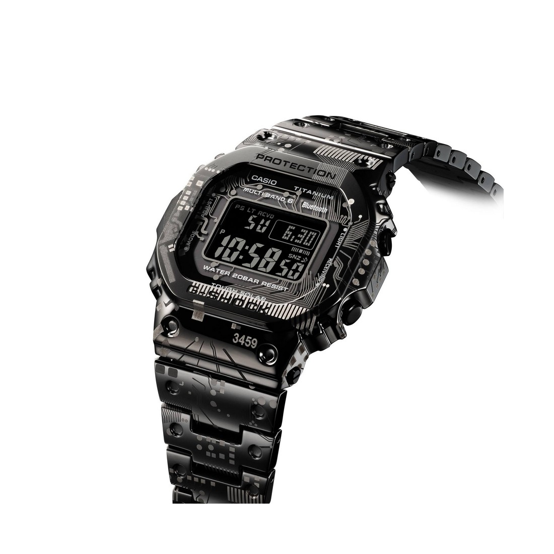 Đồng Hồ Casio Gmw-B5000Tcc-1 Nam Đen Xám