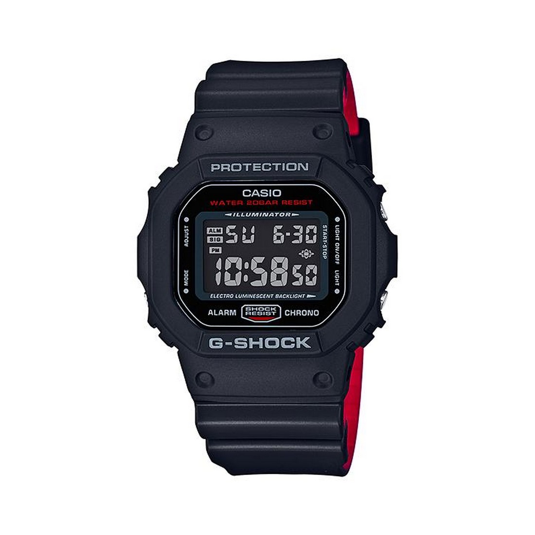 Đồng Hồ Casio Dw-5600Hr-1 Nam Đen Đỏ