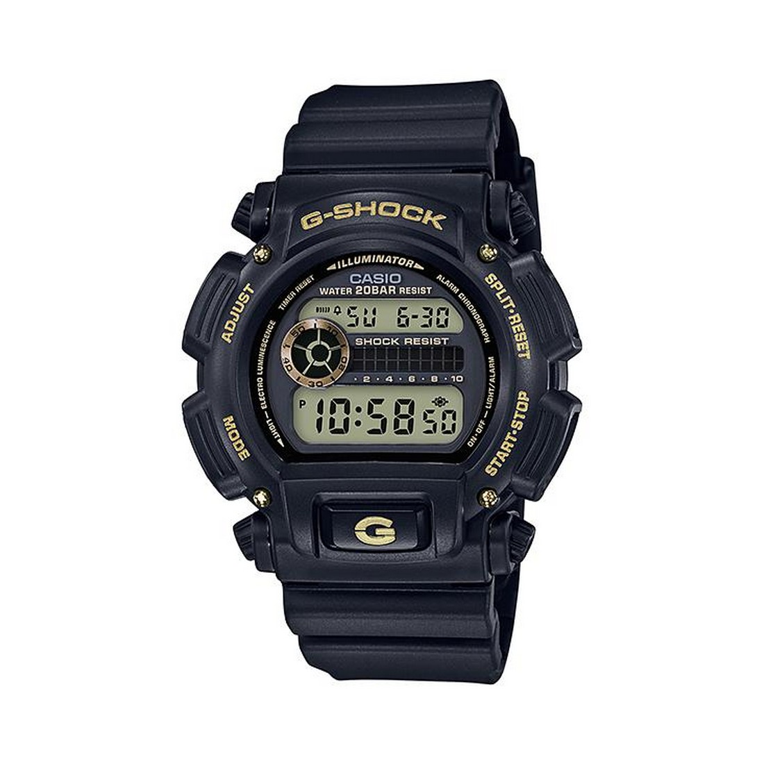 Đồng Hồ Casio Dw-9052Gbx-1A9 Nam Đen Vàng