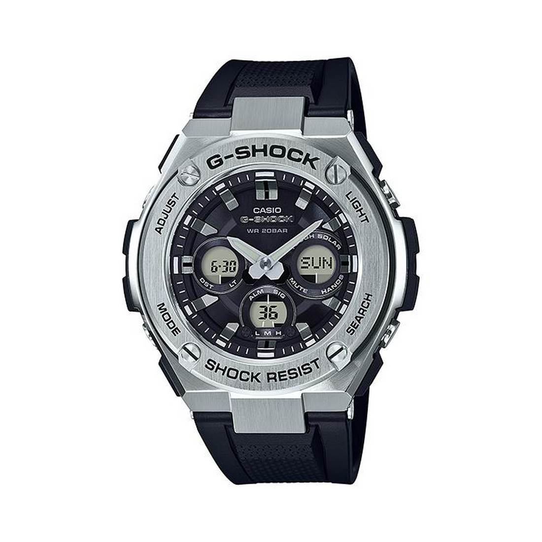 Đồng Hồ Casio Gst-S310-1A Nam Đen Xám