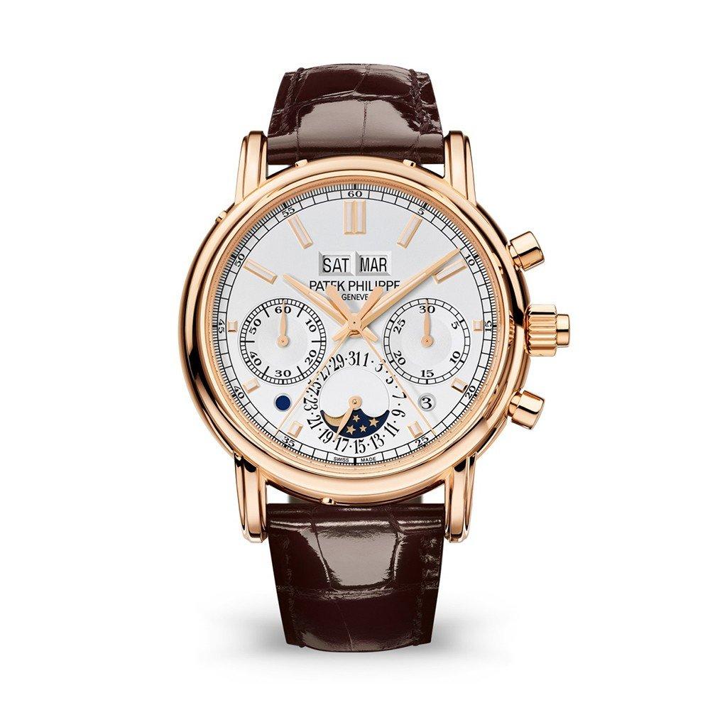 Đồng Hồ Patek Philippe Grand Complications 5204R-001 40.2mm Nam Trắng Vàng Nâu