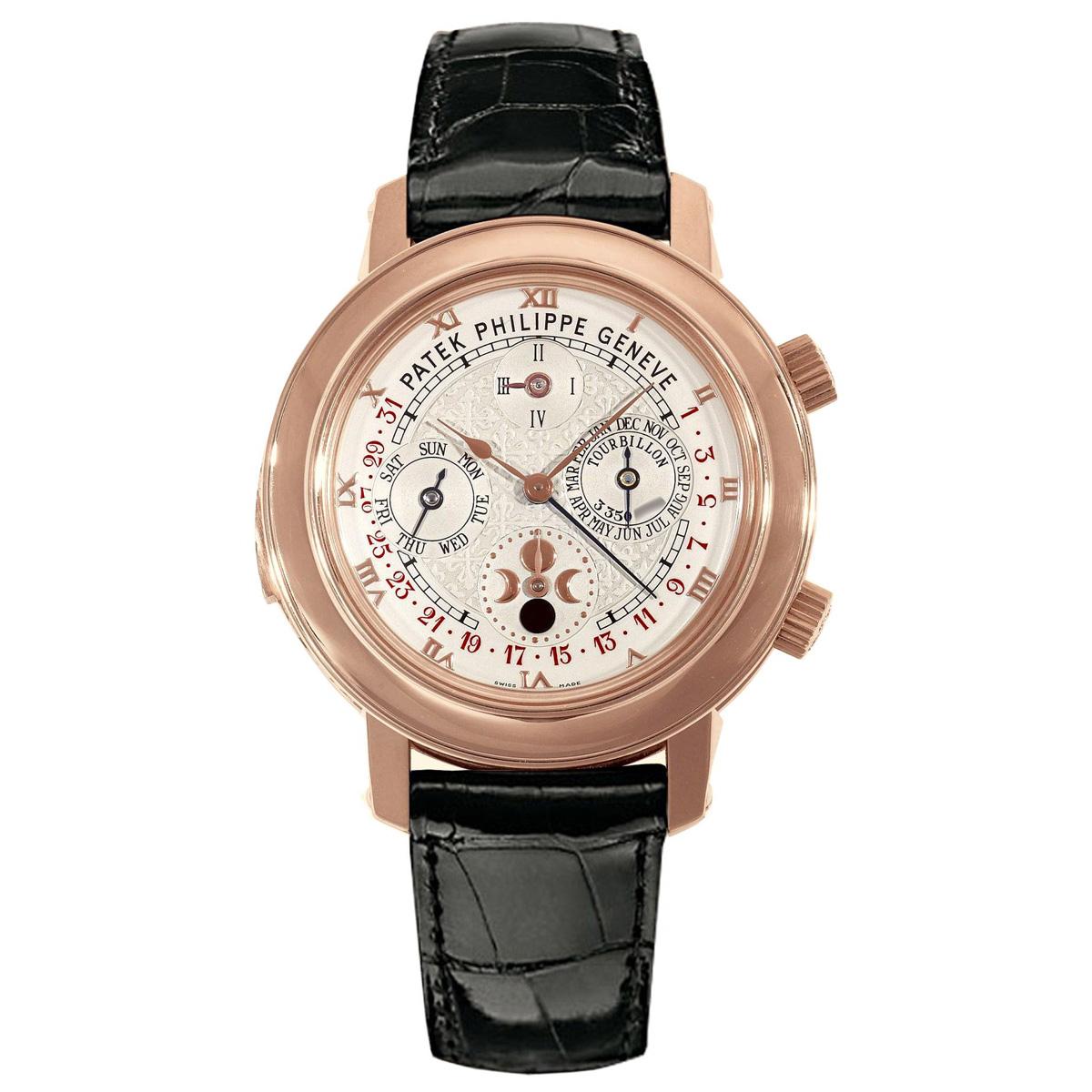 Đồng Hồ Patek Philippe Grand Complications 5002R-001 42.8mm Nam Trắng Vàng Hồng