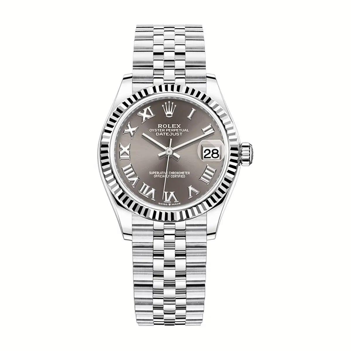 Đồng Hồ Rolex Datejust 278274-0022 31mm Nữ Nâu Xám