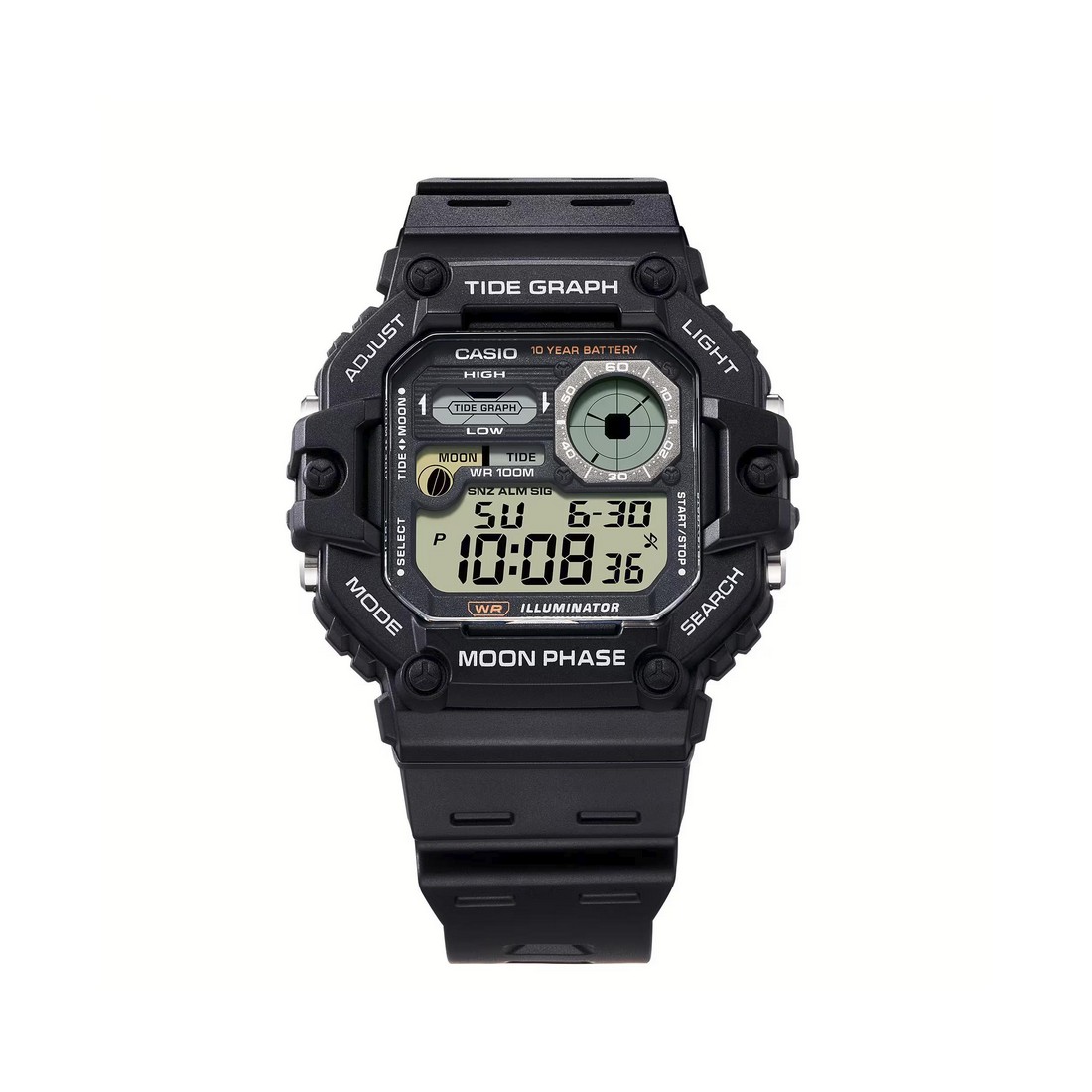 Đồng Hồ Casio Ws-1700H-1Av Nam Đen