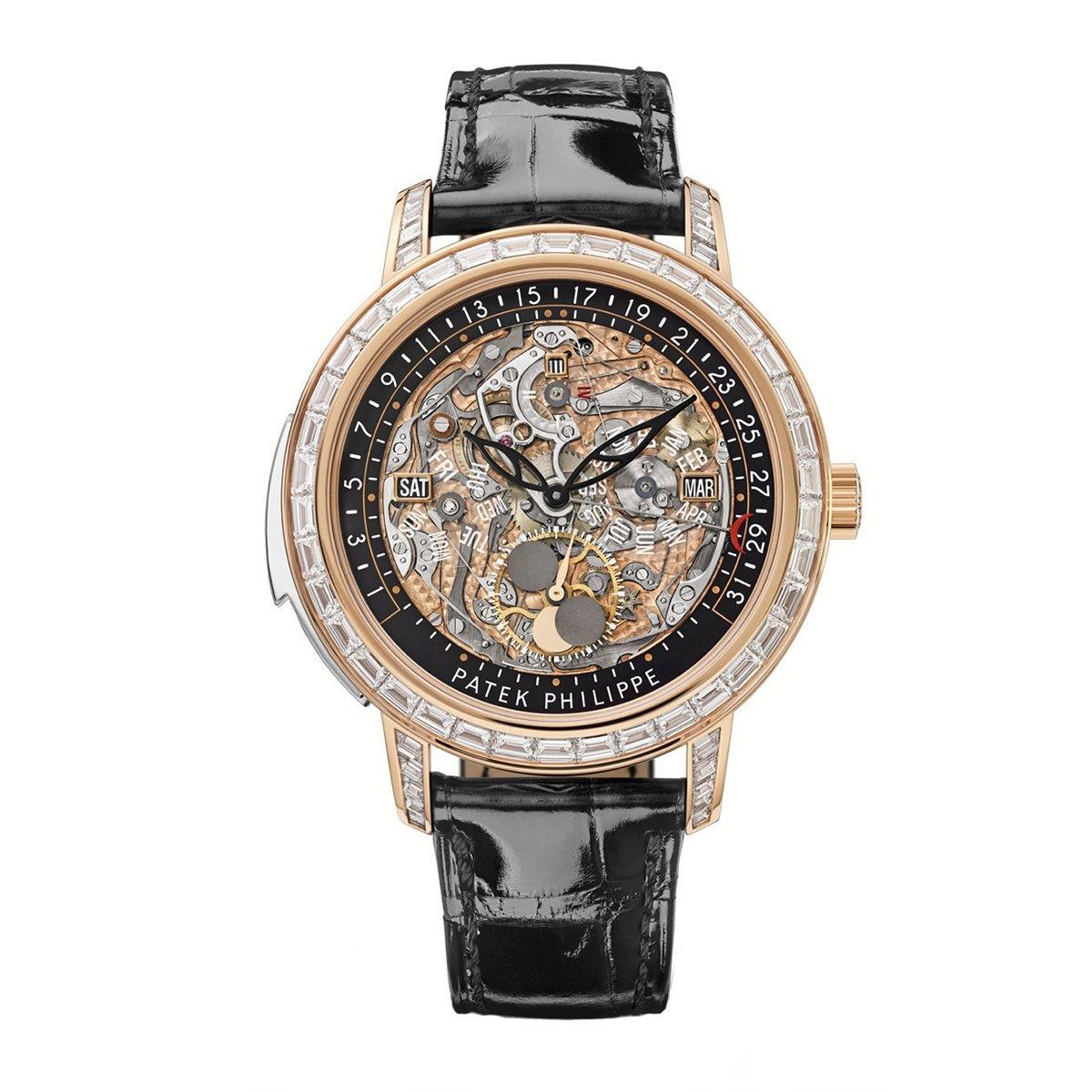 Đồng Hồ Patek Philippe Grand Complications 5304/301R-001 43mm Nam Vàng Hồng Đen