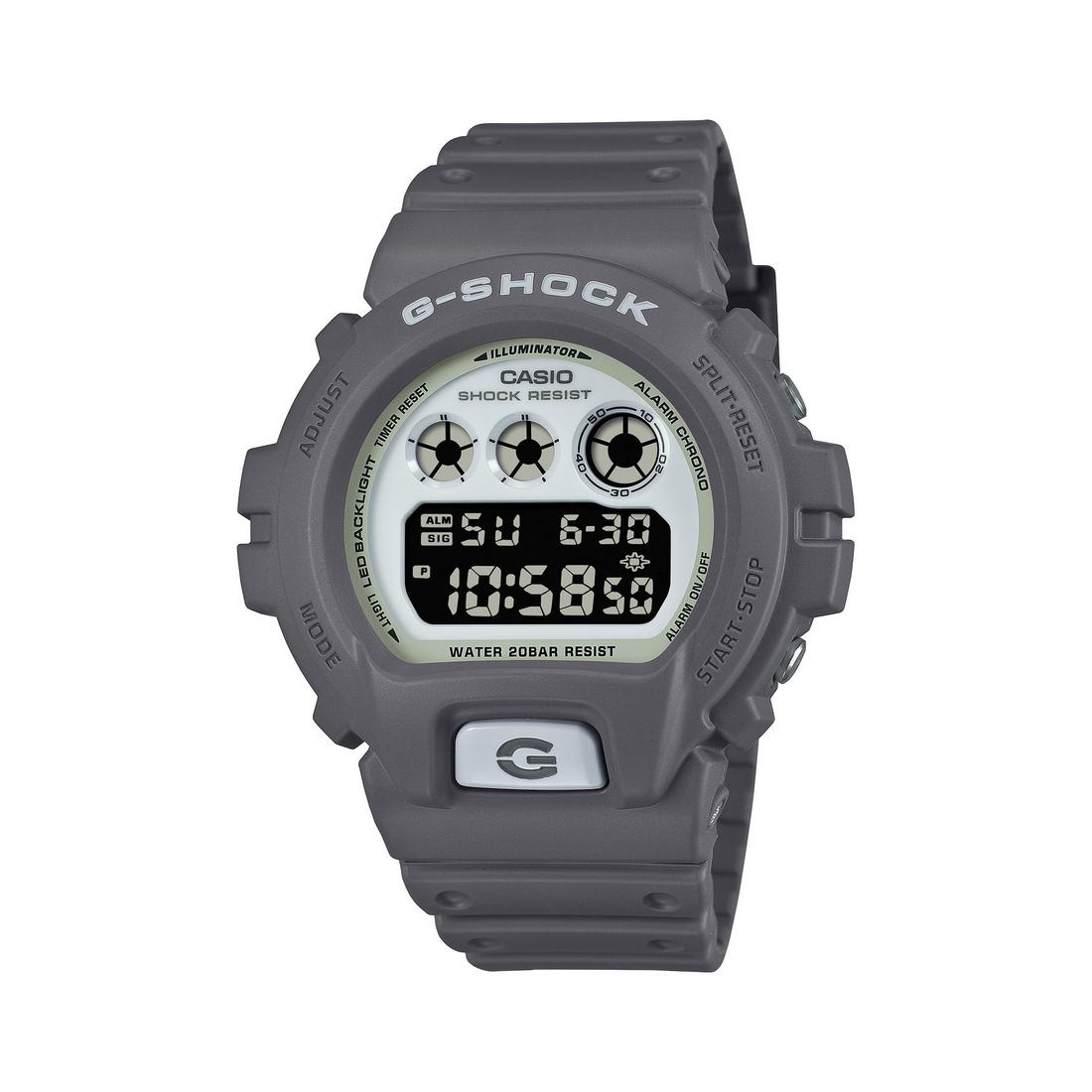 Đồng Hồ Casio Dw-6900Hd-8 Nam Xám Trắng