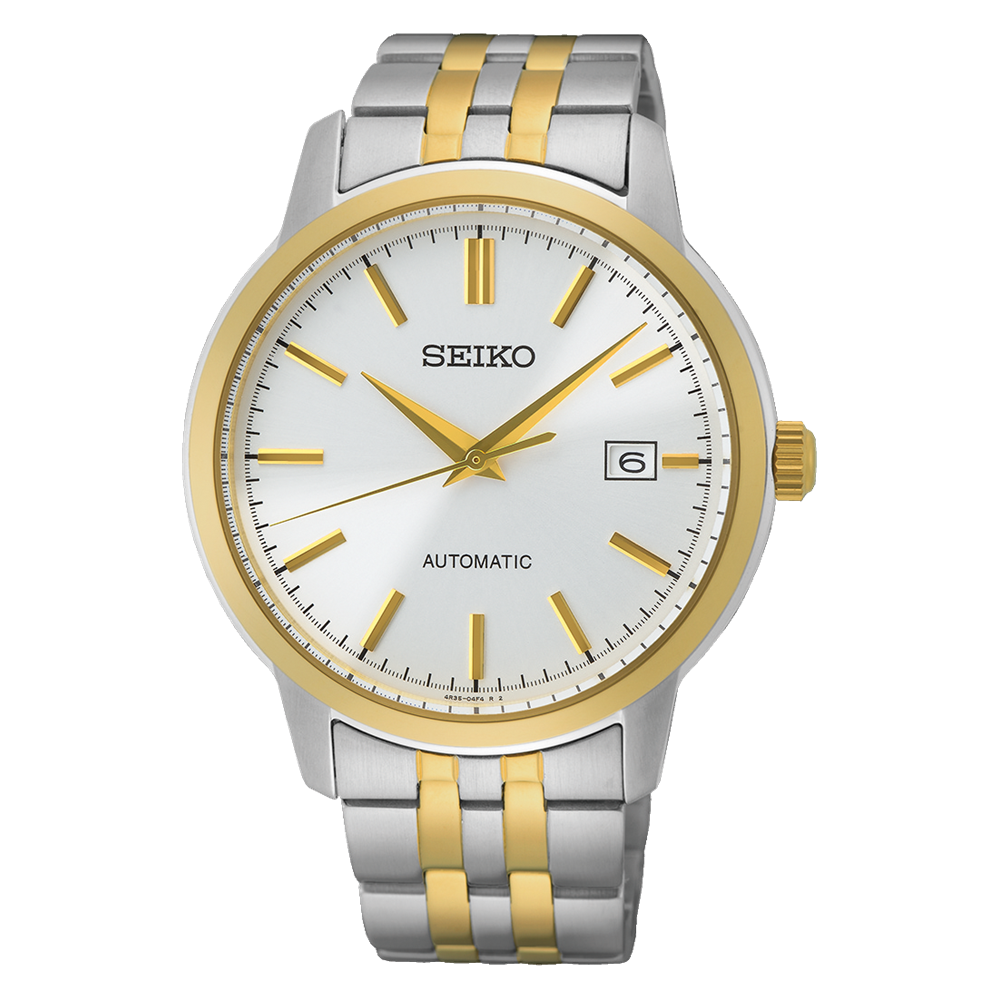 Đồng Hồ Seiko SRPH92 Nam Xám Vàng